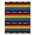 Vibrant Rainbow Geometric Stripe Rug