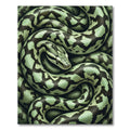 Serpentine Emerald Scale Coil Rug