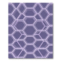 Sophisticated Lavender Geometric Honeycomb Rug