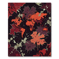 Abstract World Map Splatter Art Rug