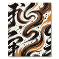 Bold Ink Swirl Abstract Rug