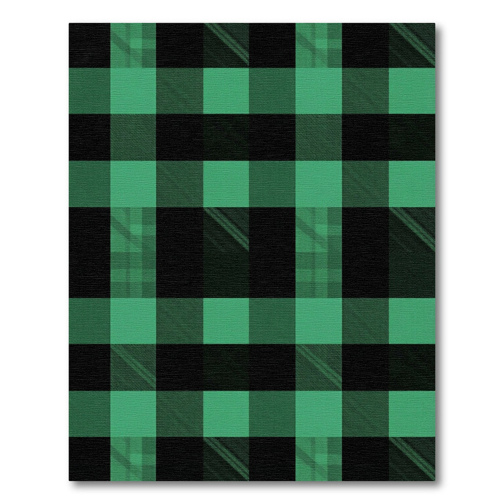 Green and Black Buffalo Check Rug