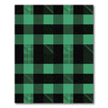 Green and Black Buffalo Check Rug