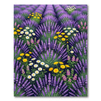 Vibrant Lavender and Wildflower Meadow Rug