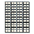 Gray Window Pane Grid Rug