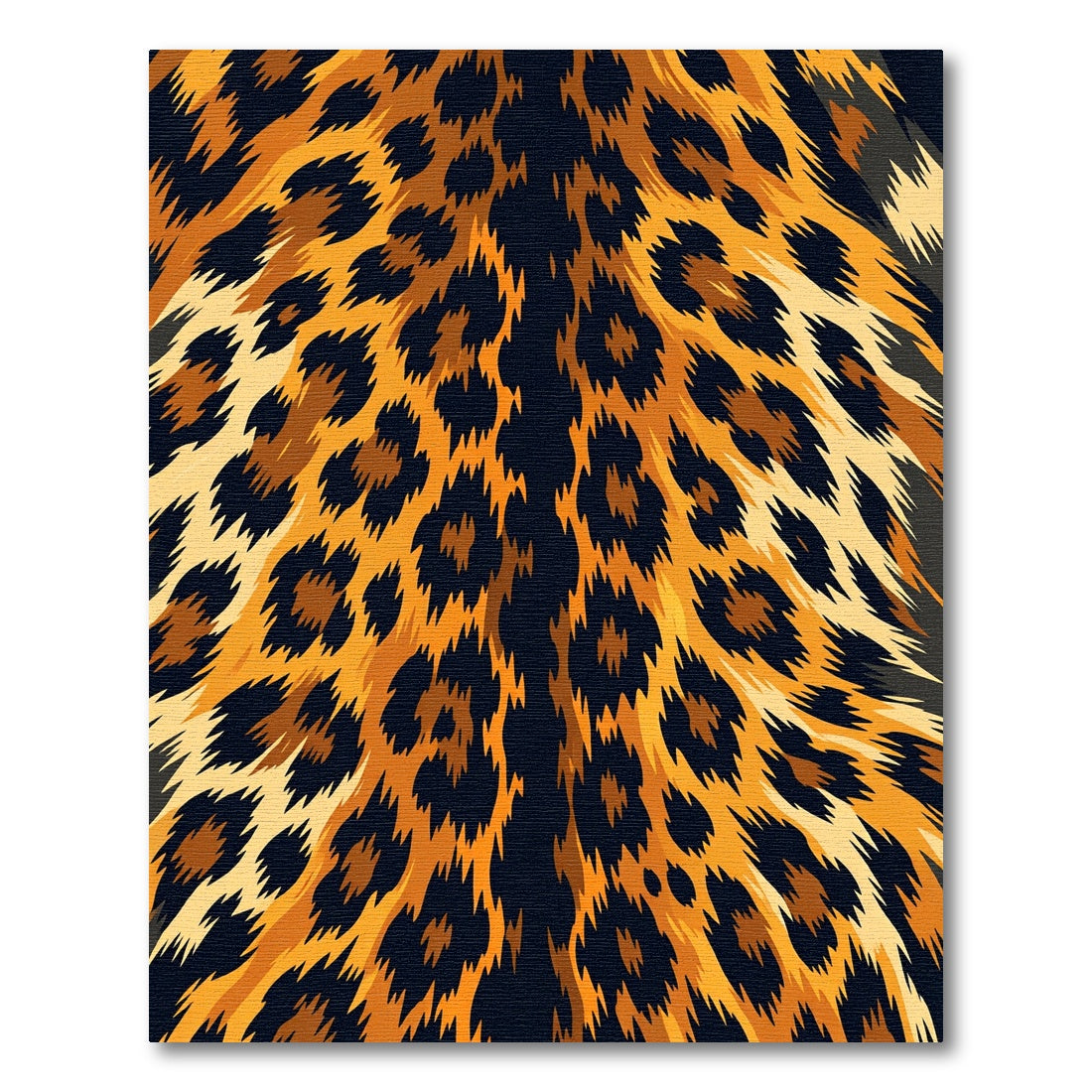 Jaguar Spots Black Orange Fur Abstraction Rug