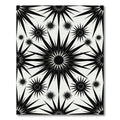 Monochrome Starburst Geometric Arrangement Rug
