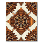 Sunburst Sunstone Geometric Medallion Rug