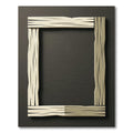 Rustic Aged Wood Grain Frame Rug