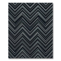 Sophisticated Charcoal Zigzag Chevron Texture Rug