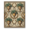 Golden Urn Laurel Garland Draping Rug