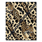 Amber Ocelot Chain Pattern Rug