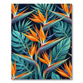 Vibrant Tropical Bird of Paradise Foliage Rug