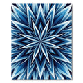 Celestial Midnight Blue Geometric Star Rug