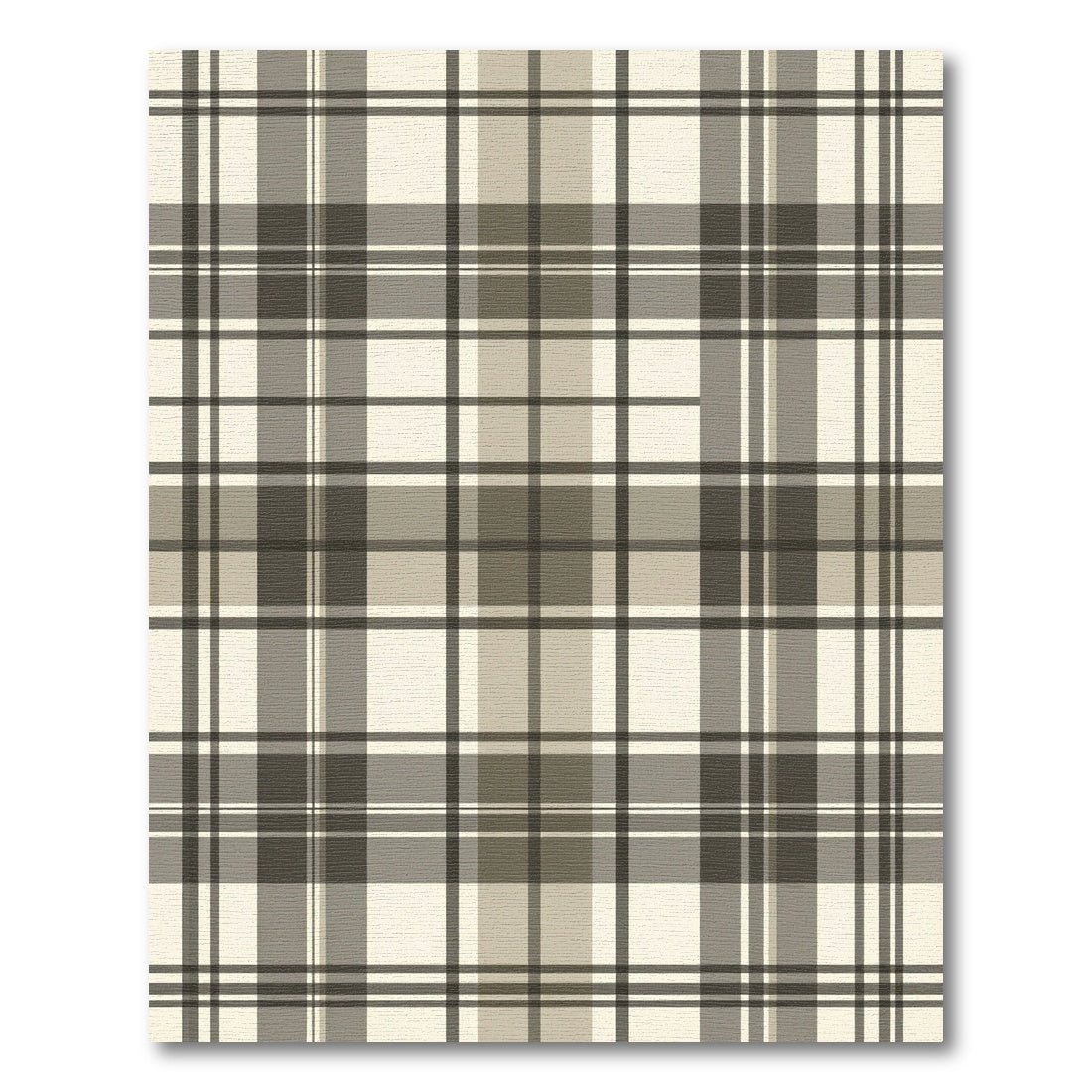 Neutral Tones Plaid Lines Rug