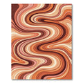 Warm Tones Swirling Abstract Rug