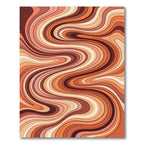Warm Tones Swirling Abstract Rug