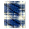 Classic Navy Blue Houndstooth Check Rug