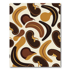 Earthy Organic Abstract Cream Rug