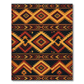 Warm Southwestern Geometric Diamond Rug