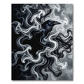 Mystic Raven Swirl Smoke Art Print Rug