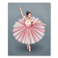 Ballet Dancer Pink Tulle Ballerina Graceful Pose Rug