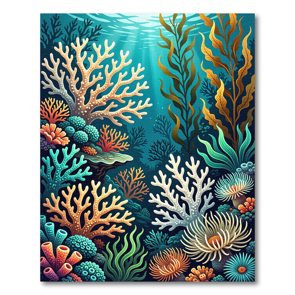 Undersea Coral Garden Vibrant Flora Rug