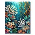 Undersea Coral Garden Vibrant Flora Rug