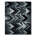 Monochrome Geometric Arrow Industrial Rug