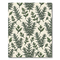 Green Sprigs Botanical Repeating Pattern Rug