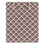 Blush Pink Minimalist Geometric Lattice Rug
