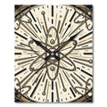 Atomic Clock Time Rays Rug