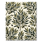 Olive Branches with Dark Fruit Rug