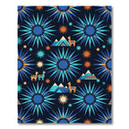 Andean Llama Starry Night Navy Rug