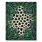 Lush Tropical Jungle Leopard Spot Rug
