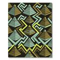 Geometric Pyramid Zigzag Arrangement Rug