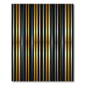 Elegant Gold Black Stripe Rug