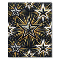 Celestial Gold and Black Starburst Rug