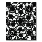 Monochromatic Organic Abstract Flowing Circle Rug