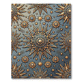 Celestial Gold Starburst Medallion Rug