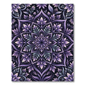 Violet Orchid Mandala floral Rug