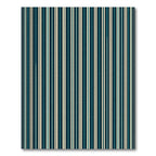 Modern Navy and Cream Vertical Stripe Rug