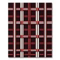 Deep Burgundy Stripe Gridded Rug