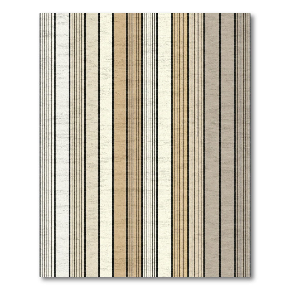 Modern Neutral Earth Tone Vertical Stripe Rug