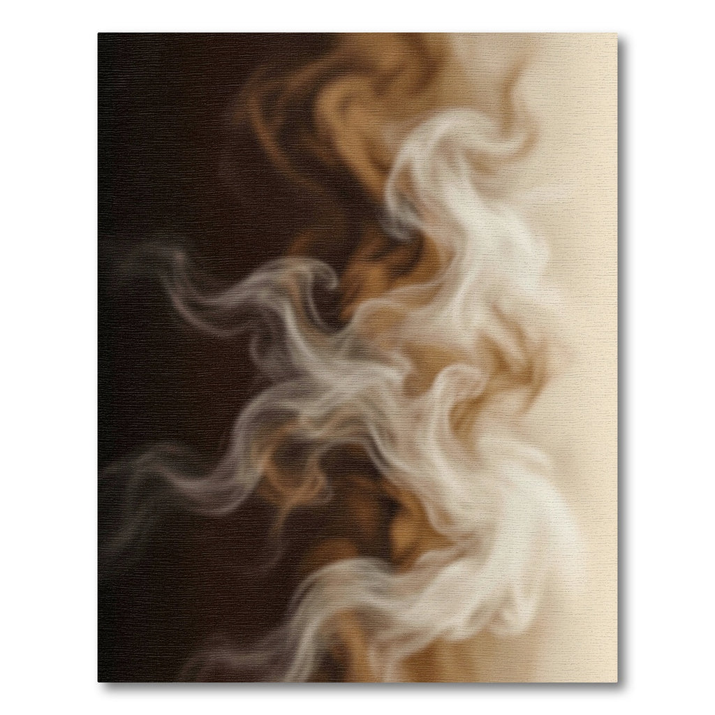 Creamy Brown Swirl Texture Rug