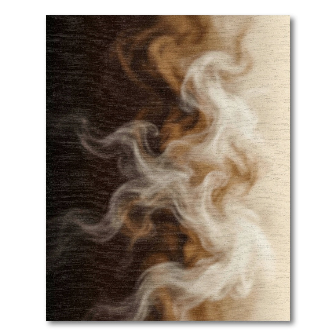 Creamy Brown Swirl Texture Rug