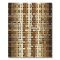 Neutral Woven Earth Tone Plaid Rug