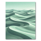 Cool Tones Flowing Dune Landscape Rug