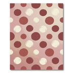 Blush Pink and Terracotta Polka Dot Rug