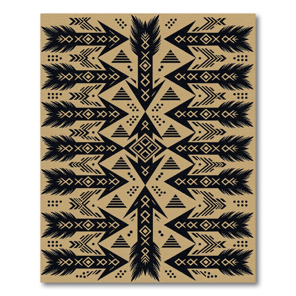 Tribal Arrow Earth Tone Geometric Rug